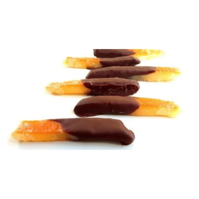 Scorza d'arancia candita al cioccolato