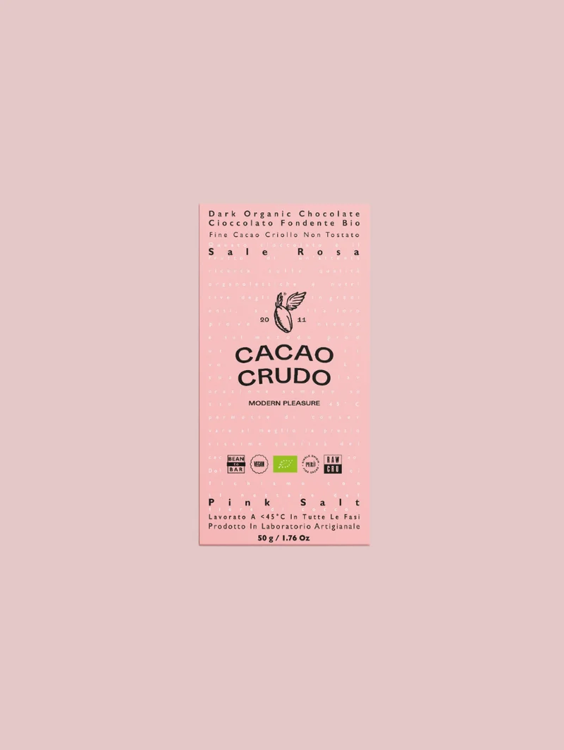 FONDENTE SALE ROSA E GRANELLA DI CACAO - BIO