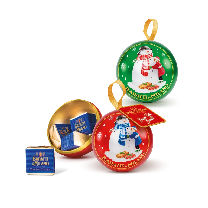 Palla Di Natale In Latta con Cremini 42G