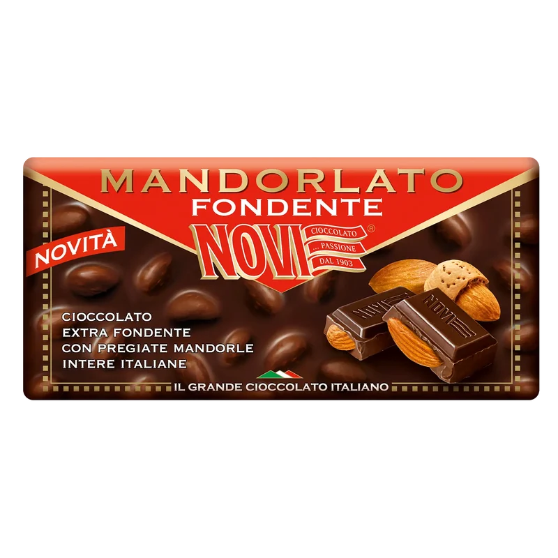 Novi Tavoletta Mandorlato Fondente 100g