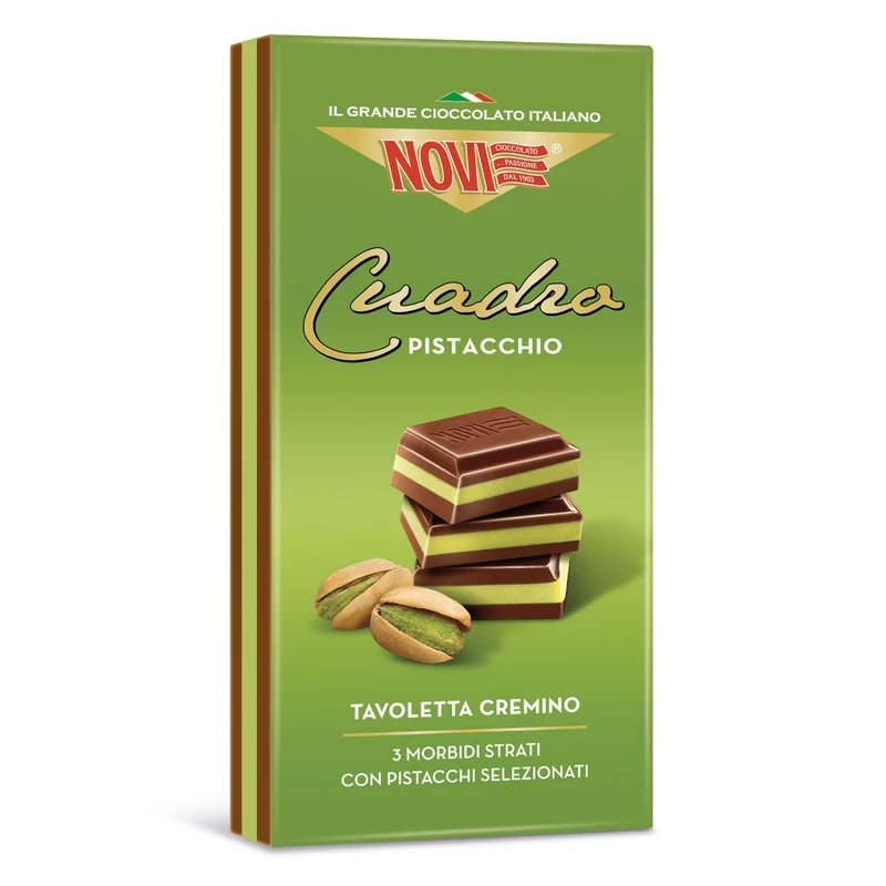 Novi Tavoletta Cuadro Pistacchio 110g