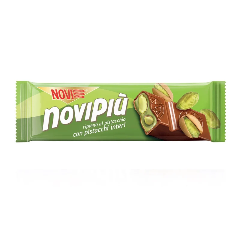 Novipiù Latte e Ripieno Pistacchio 35g