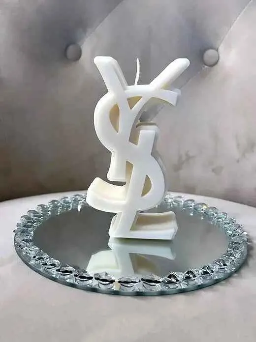 Grande Logo Griffe YSL. Stampo in silicone anche per Candele