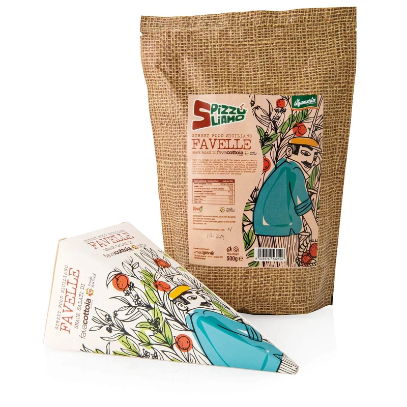 Favelle al coppo - Street food siciliano di fava cottoia