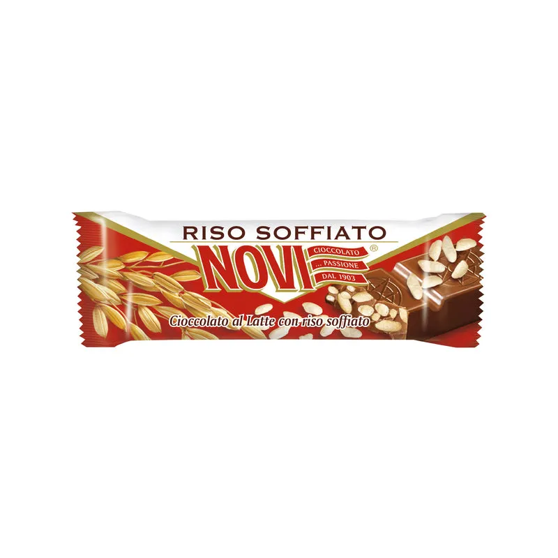 Barretta Cioccolato al Latte finissimo Novi con Riso Soffiato 21g