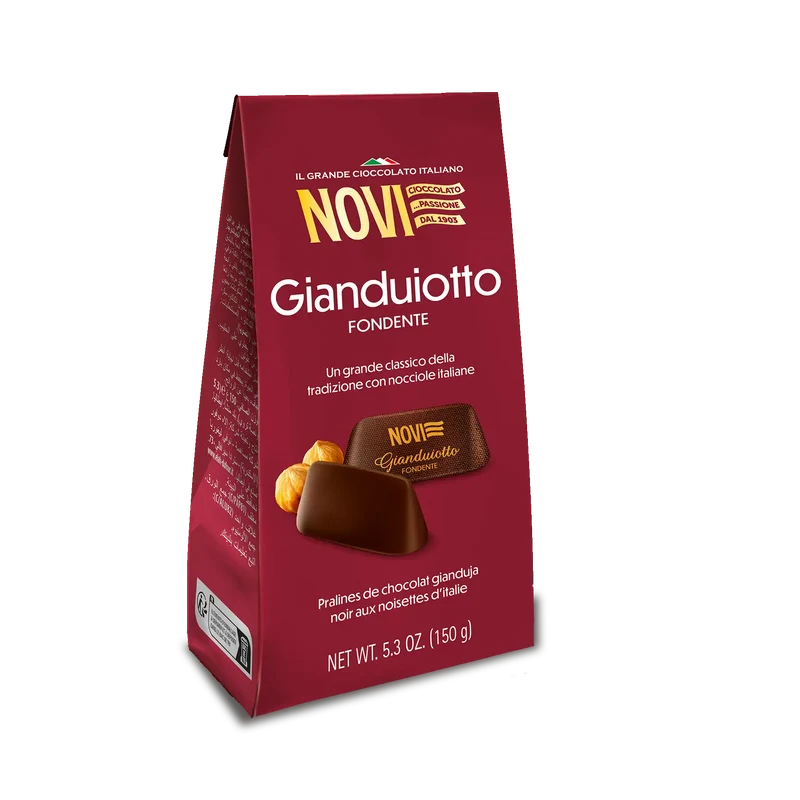Busta Gianduiotto Fondente Novi 150g