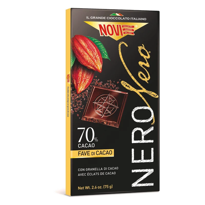 Novi Nero Nero con Granella di Cacao 75g