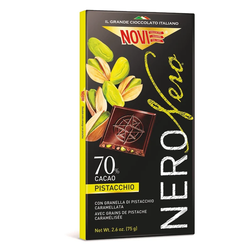 Novi Nero Nero con Pistacchio Croccante 75g