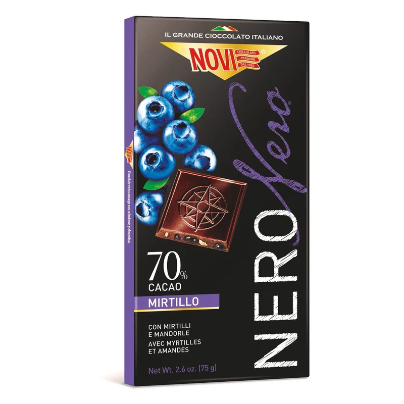 Novi Nero Nero Mirtilli e Mandorle 75g