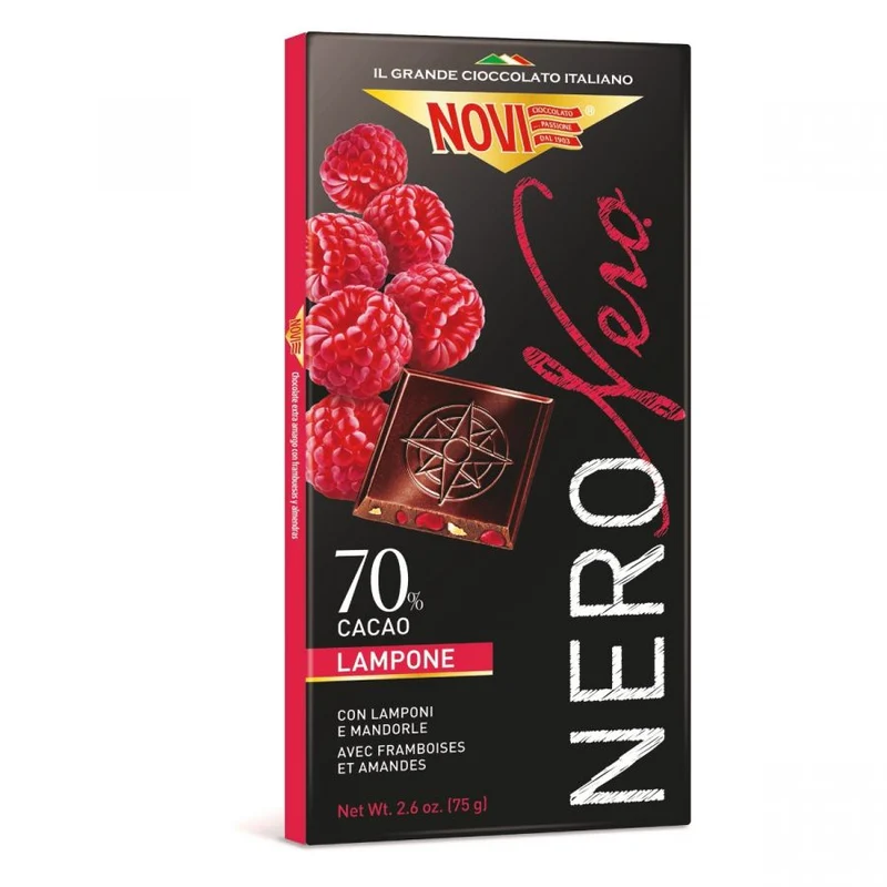 Novi Nero Nero Lamponi e Mandorle 75g