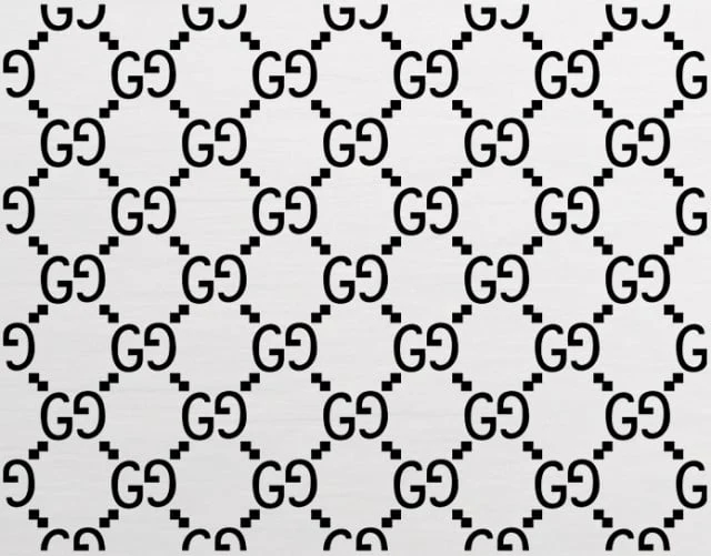 Gucci 30x30 cm. Grande Stencil Griffe Moda Fashion