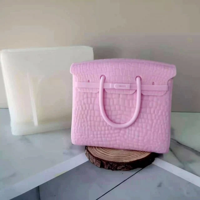 Stampo Large Borsetta Birkin Hermes Coccodrillo di 17 cm. Stampo in silicone anche per Candele