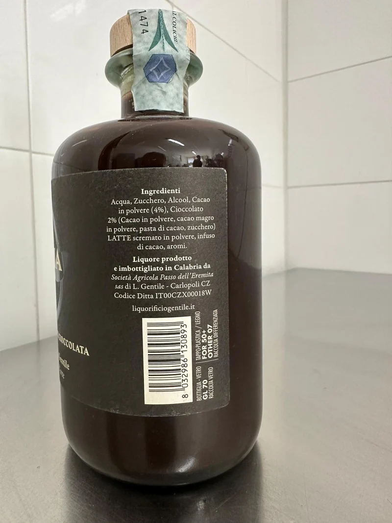 Liquore Crema di Cioccolato 50 cl
