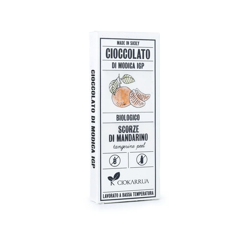 Cioccolato di Modica IGP Biologico - Scorze di Mandarino