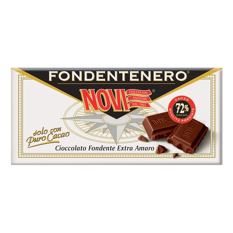 Novi Tavoletta Fondentenero 72% Cacao 100g