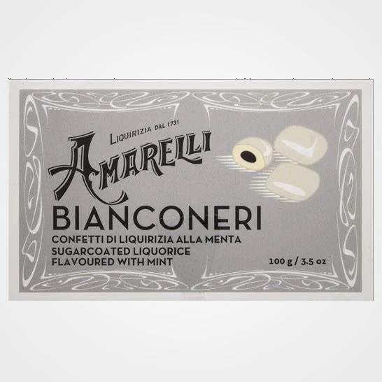 Liquirizia alla menta Bianconeri Amarelli 100 gr