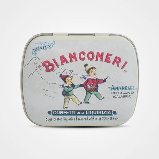 Liquirizia alla menta Bianconeri Amarelli 20 gr