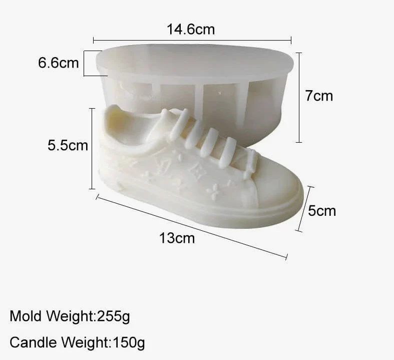 Scarpa Sneaker Griffe. Stampo in silicone anche per Candele