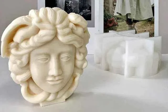 Medusa Versace di 18 cm. Grande Stampo in silicone anche per Candele