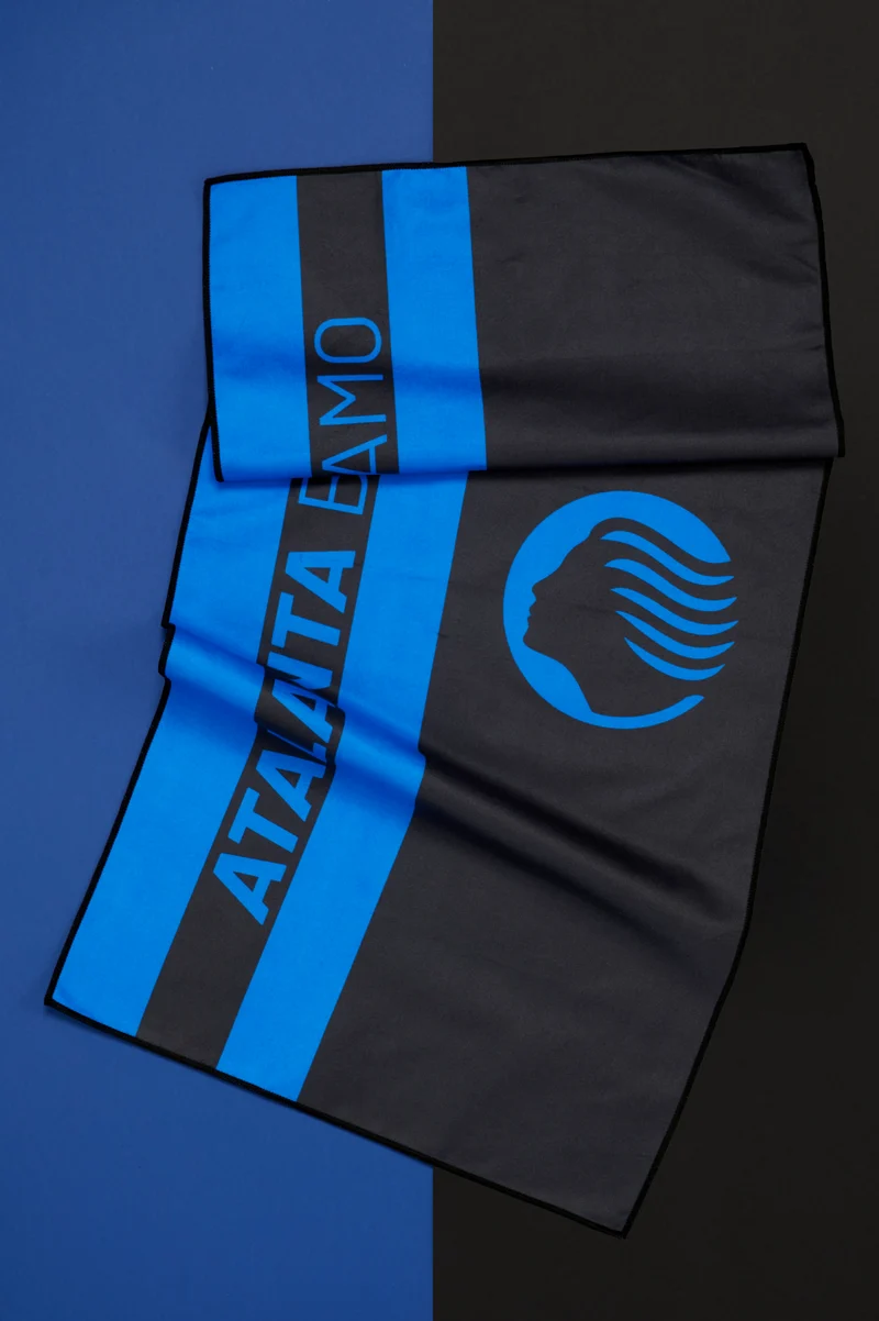 Telo del tifoso Atalanta Ufficiale ICAM con Praline di Cioccolato al Latte e Crema di Nocciola 80g
