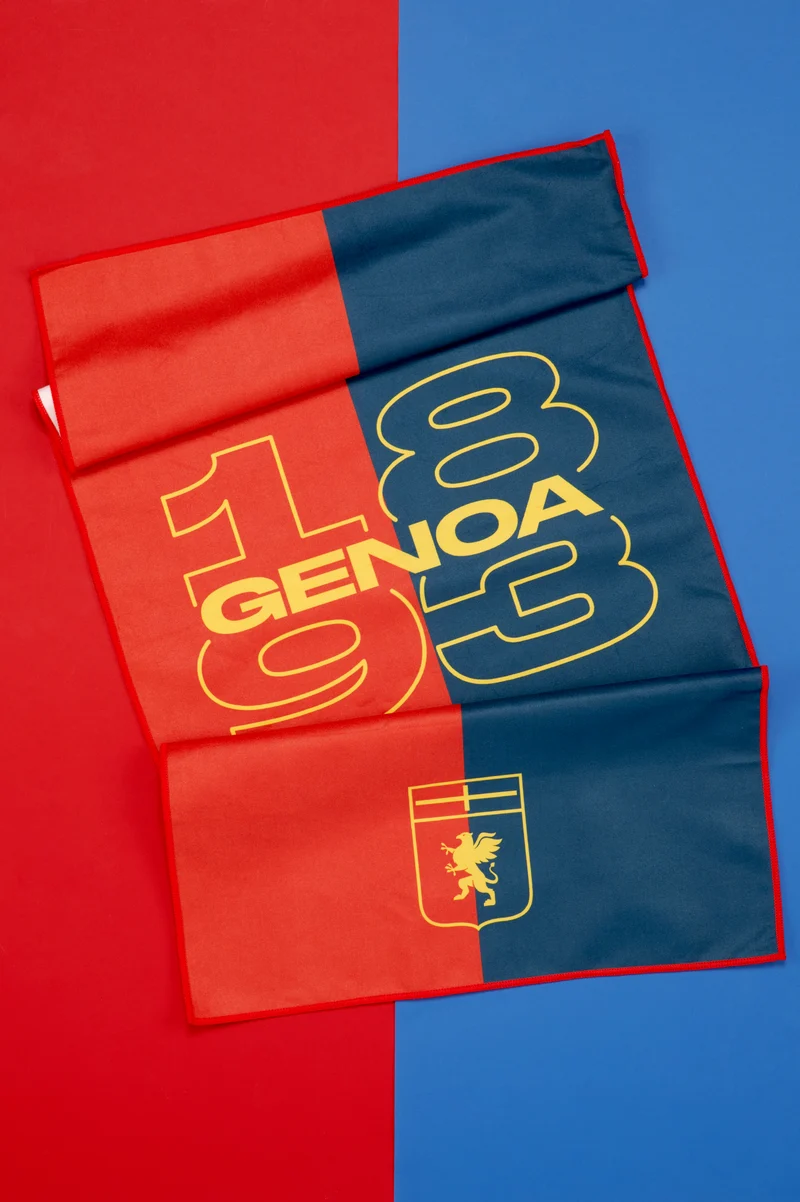 Telo del tifoso Genoa CFC Ufficiale ICAM con Praline di Cioccolato al Latte e Crema di Nocciola 80g
