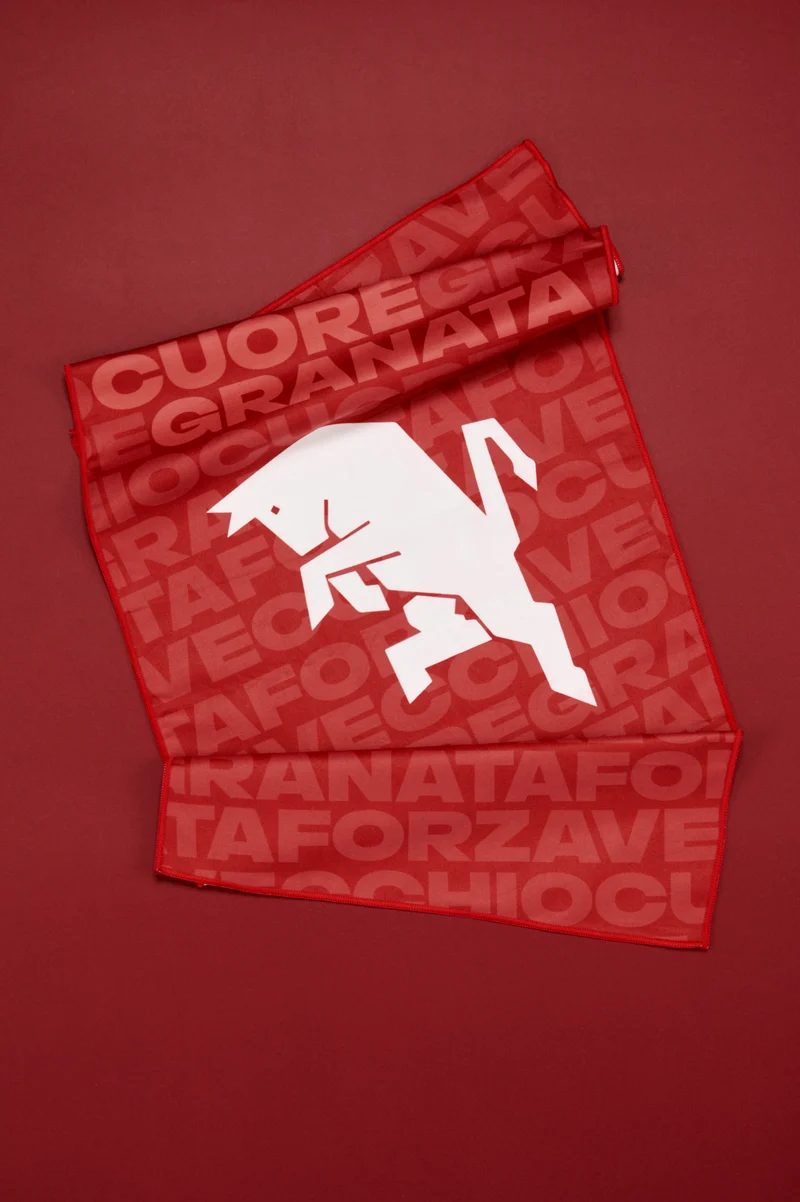 Telo del tifoso Torino F. C. Ufficiale ICAM con Praline di Cioccolato al Latte e Crema di Nocciola 80g