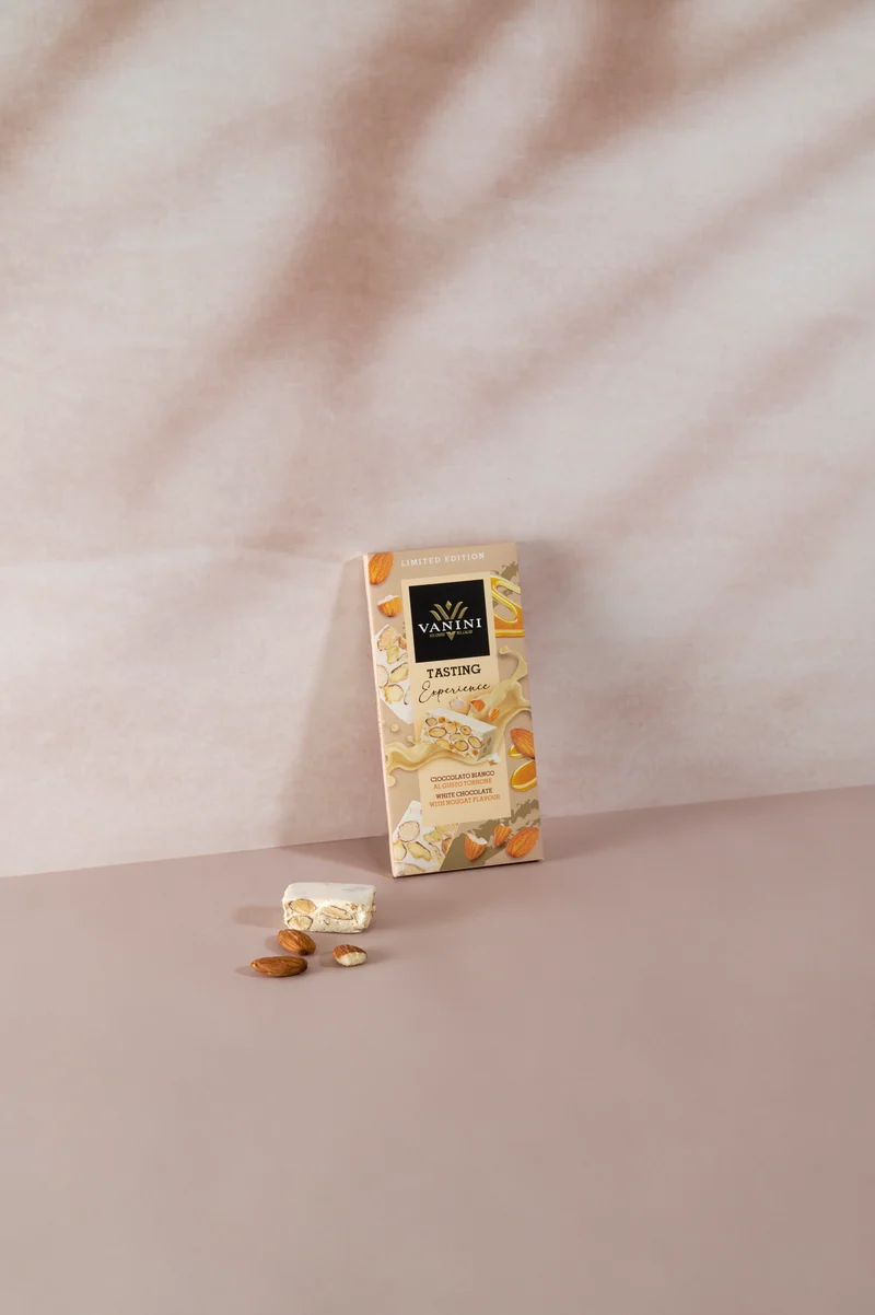 Tavoletta Vanini Limited Edition: Cioccolato bianco al gusto torrone