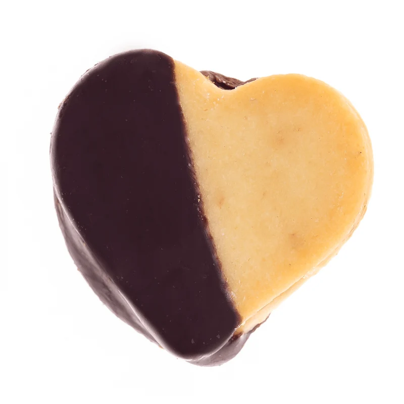Biscotti Cuore al burro e cioccolato