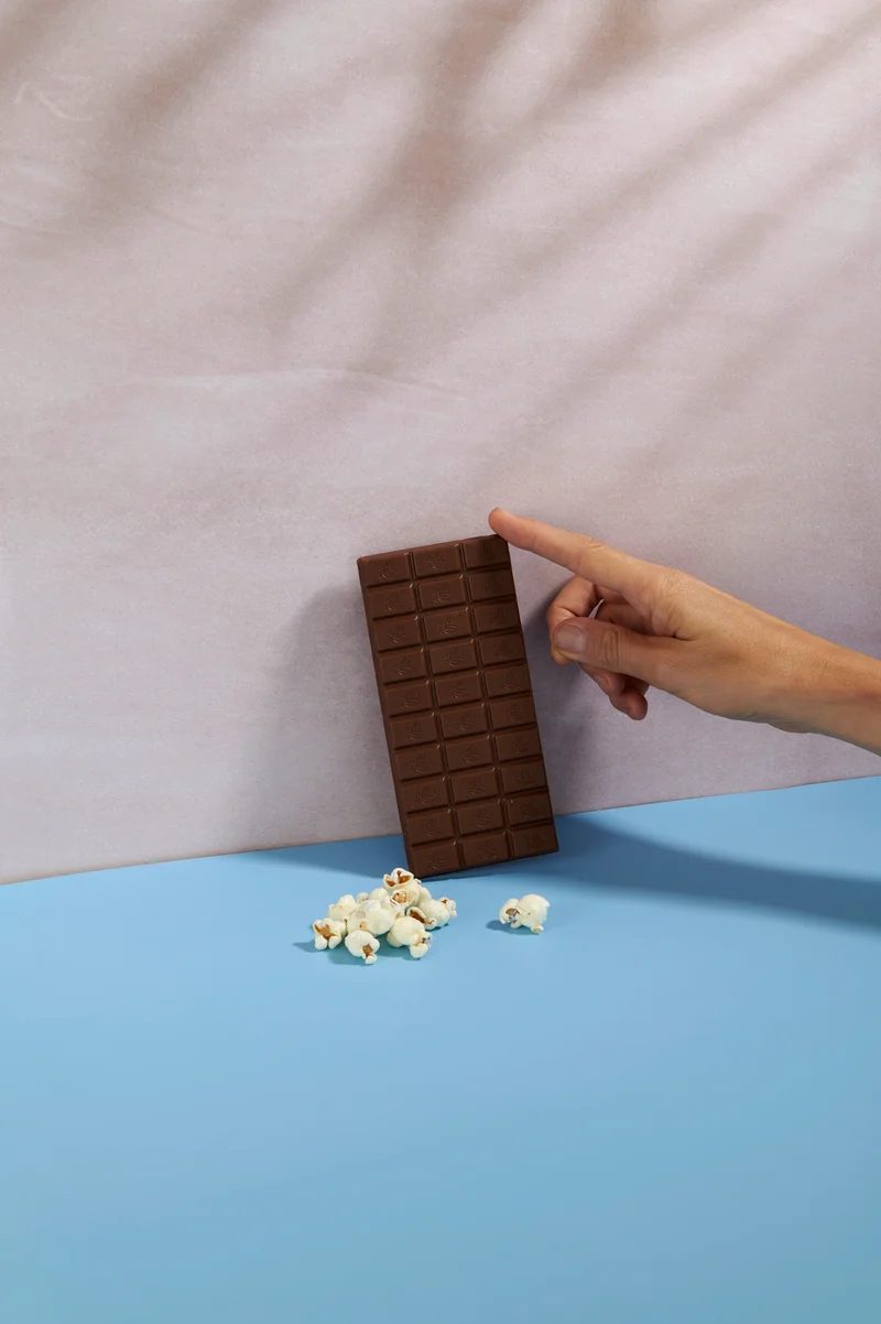 Tavoletta Vanini Tasting Experience cioccolato al latte, pop corn caramellato e sale