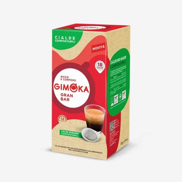Caffè cialde compostabili qualità Gran Bar ESE 44
