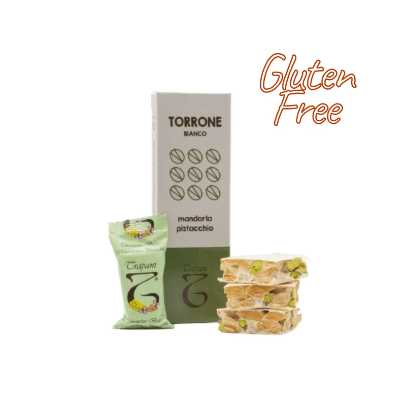 Torrone Bianco di Mandorle e Pistacchio