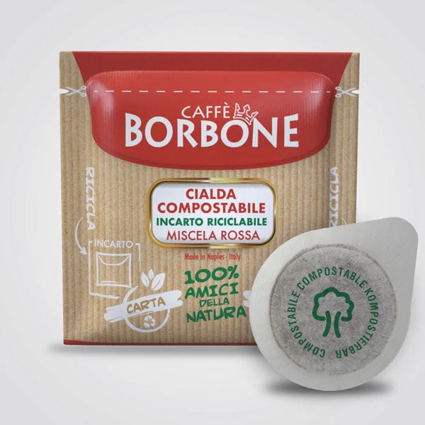 Caffè cialde compostabili ESE 44 qualità Miscela Rossa