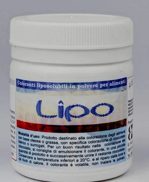 Lipo solubili Concentrati. Coloranti in polvere. Senza Glutine
