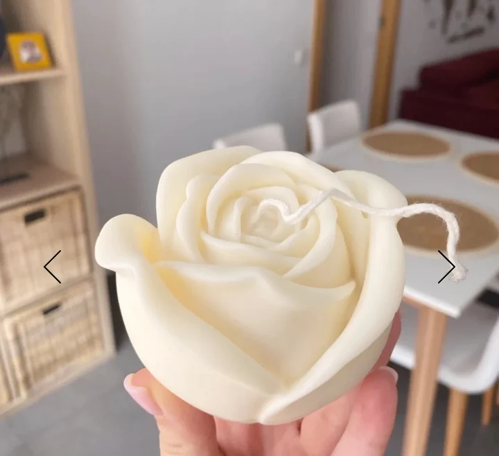 Grande Bocciolo Rosa di 12 cm. Stampo in silicone per Candele - saponi e cake design