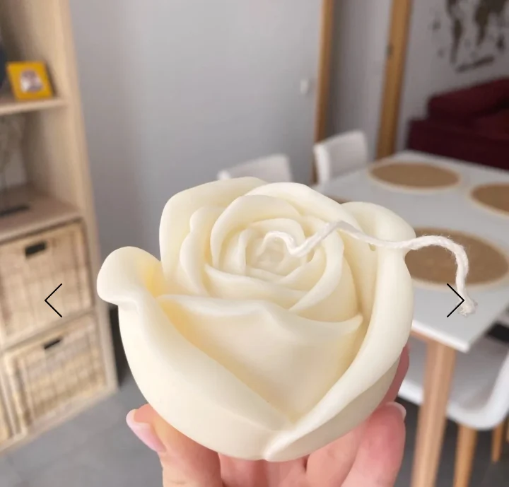 Grande Bocciolo Rosa di 12 cm. Stampo in silicone per Candele - saponi e cake design