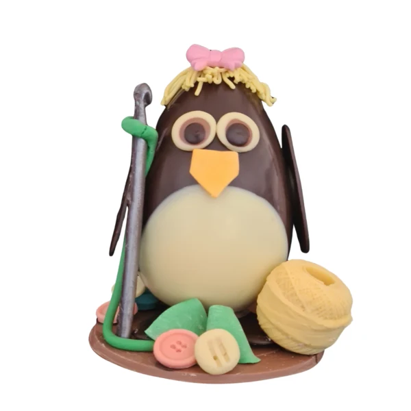 UOVO DI PASQUA PINGUINO “L’UNCINETTO”