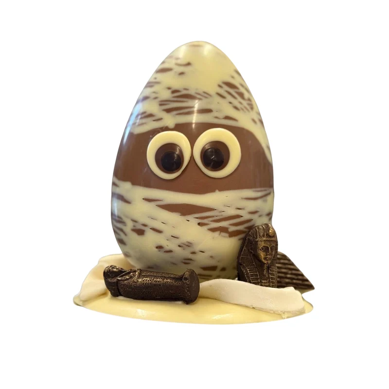 UOVO DI PASQUA “LA MUMMIA” 500 GRAMMI.