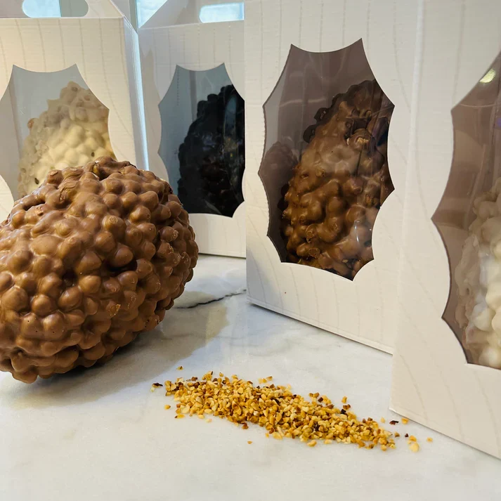 Uovo Nocciolato Croccante 1 kg. SENZA GLUTINE.