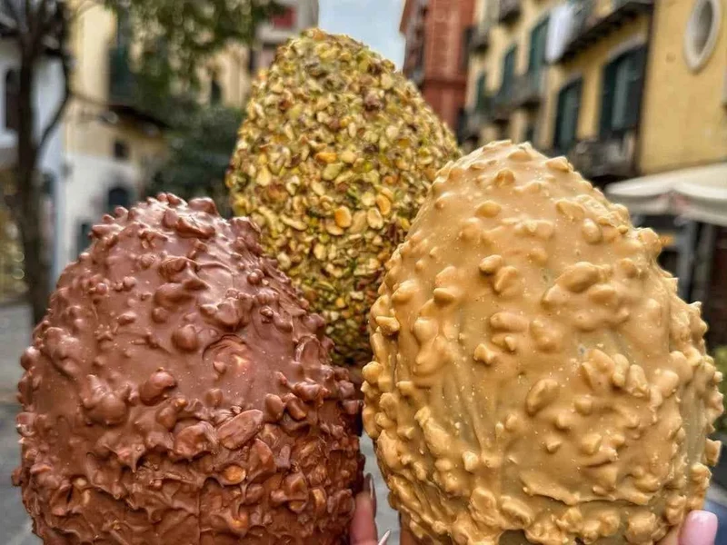 Uovo di Pasqua Smeraldo al Pistacchio, con golosa sorpresa