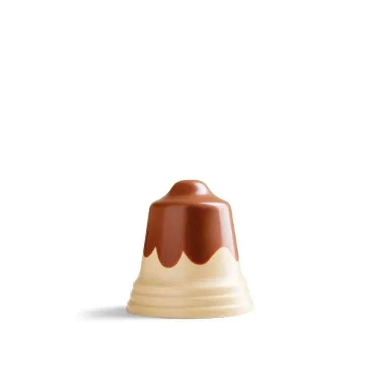 Campana di Cioccolato Bigusto Cioccolato al Latte e Cioccolato Bianco. Linea Dolce Vita