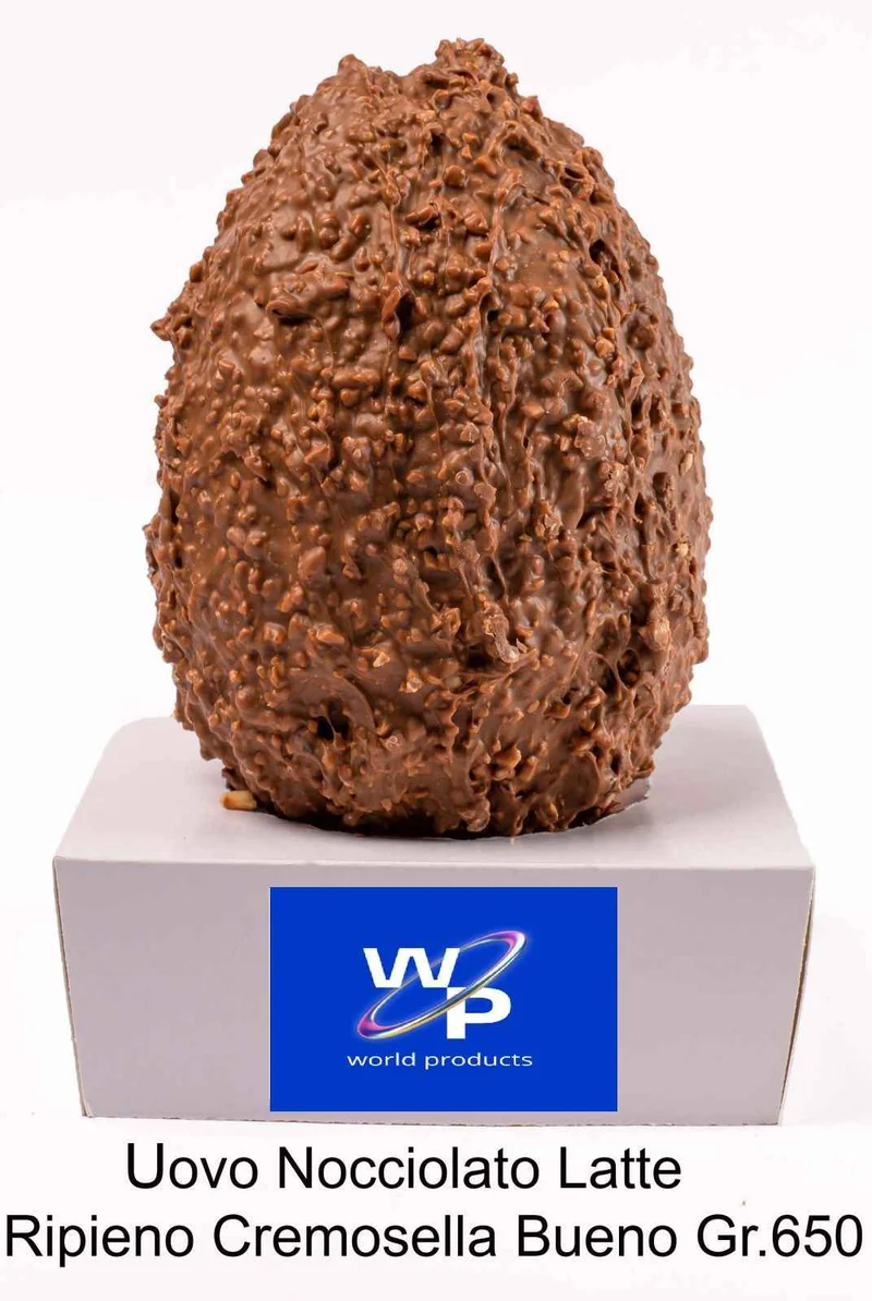 Uovo nocciolato ripieno di crema bueno gr.650