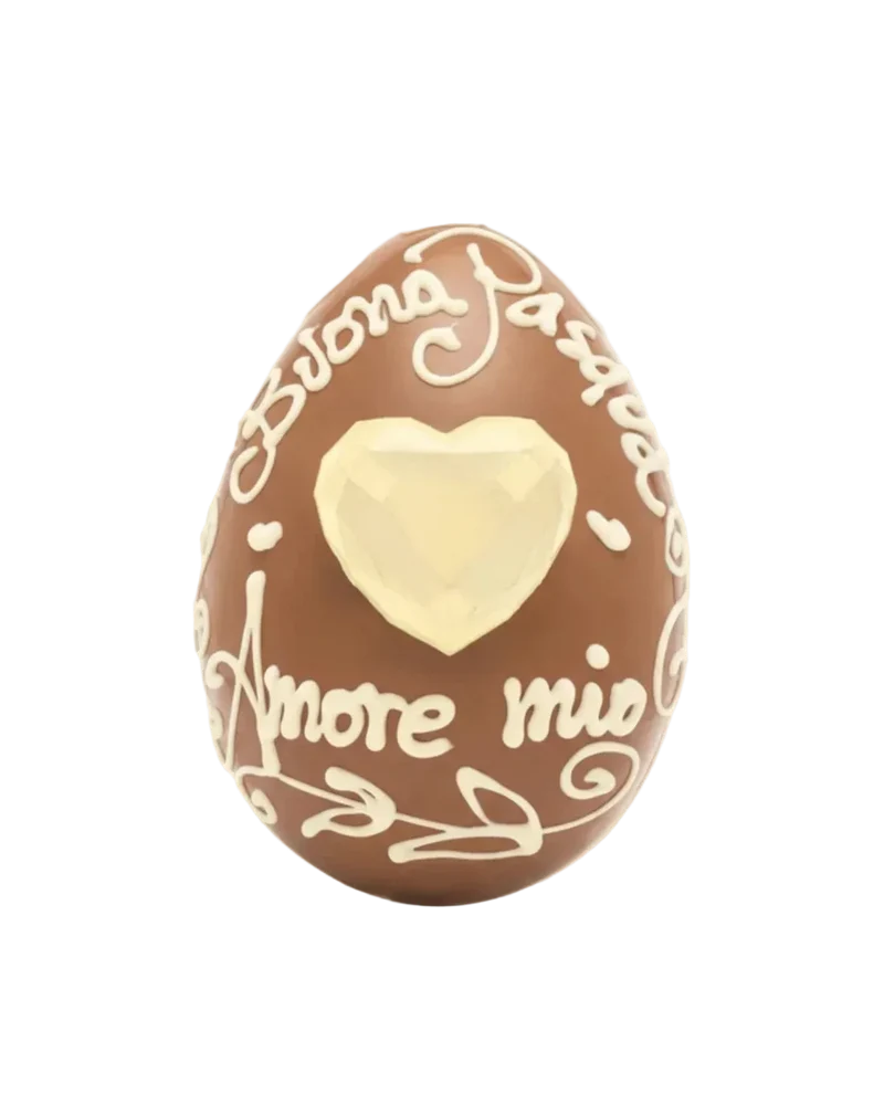 UOVO BUONA PASQUA AMORE MIO CUORE BIANCO