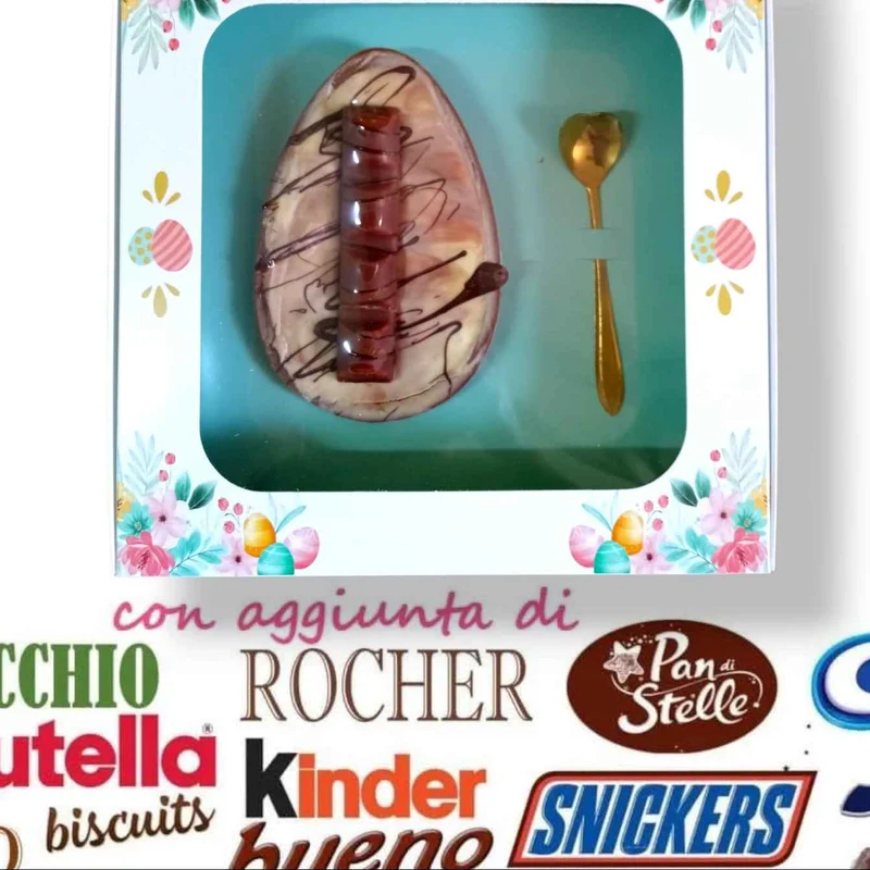MEZZO uovo farcito con gusto a scelta.WORLD PRODUCTS SHOP.By Chef Giovanni Pantaleo