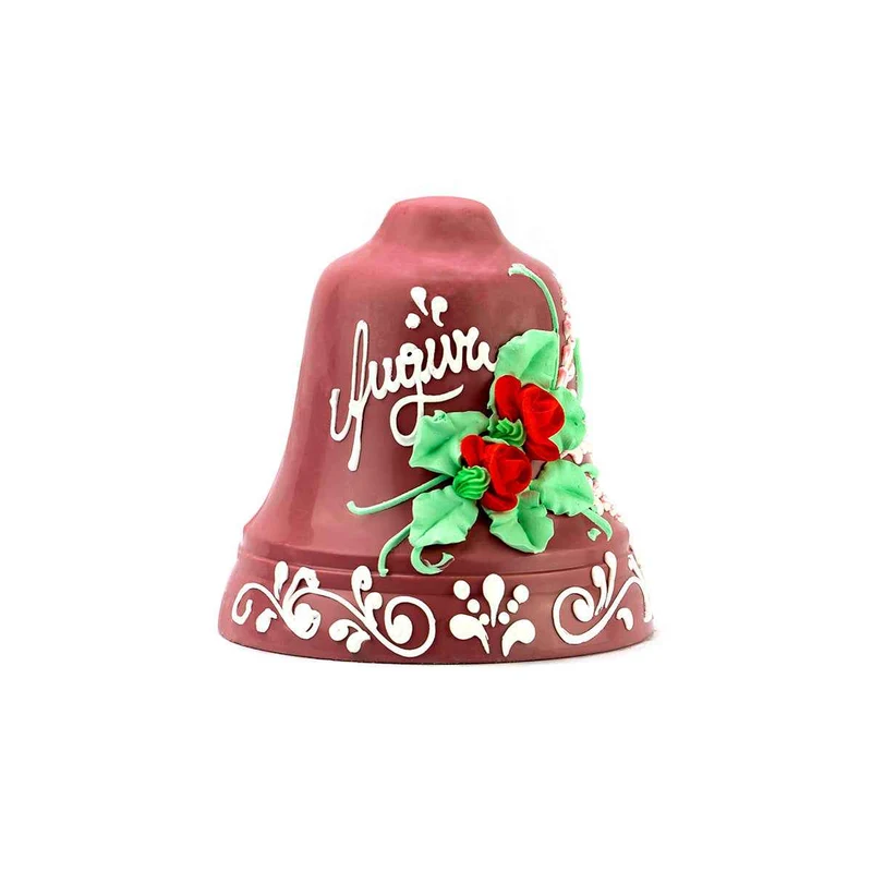 Campana di Cioccolato Ruby Decorata a Mano. WORLD PRODUCTS SHOP. By Chef Giovanni Pantaleo