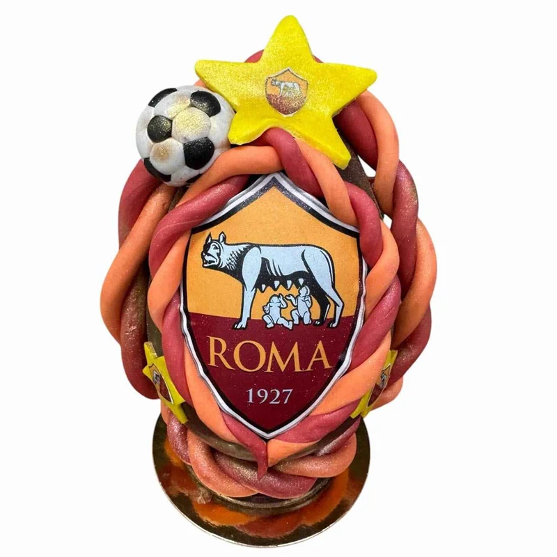 Uovo di Pasqua Artigianale personalizzato ROMA farcito da oltre 1,3kg