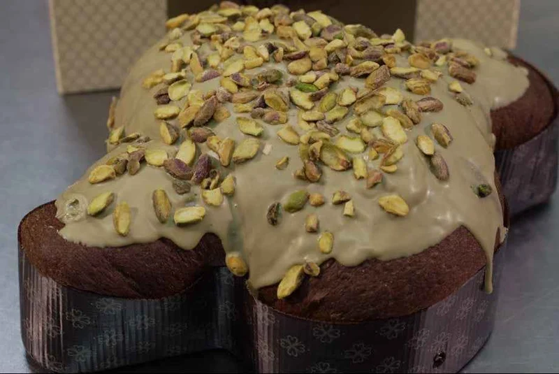 Colomba Dolce Pasquale artigianale a lievitazione naturale con EXTRA Farcitura al Pistacchio – 1350gr