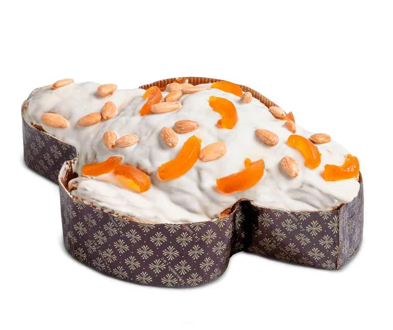 Colomba Dolce Pasquale cioccolato bianco e albicocca – lievitazione naturale – artigianale 750gr