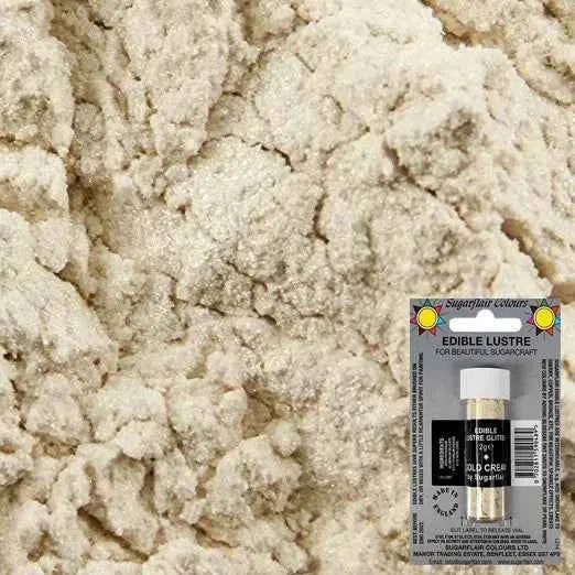 Crema Dorata Perlescente. Colorante concentrato in polvere. Sugarflair