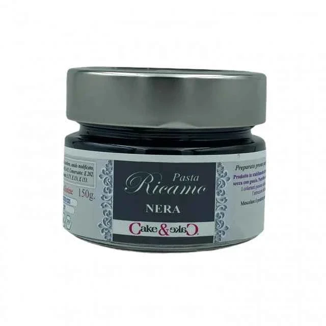 Pasta Sweet Lace Nera per Pizzi in Zucchero. 150 gr. Pasta Ricamo Cake e Cake