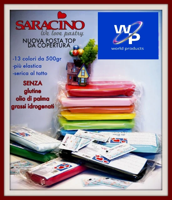 Giallo. Pasta di zucchero Top Saracino 250 gr.